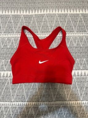 Nike Red Racerback Medium-Impact Sports Bra
